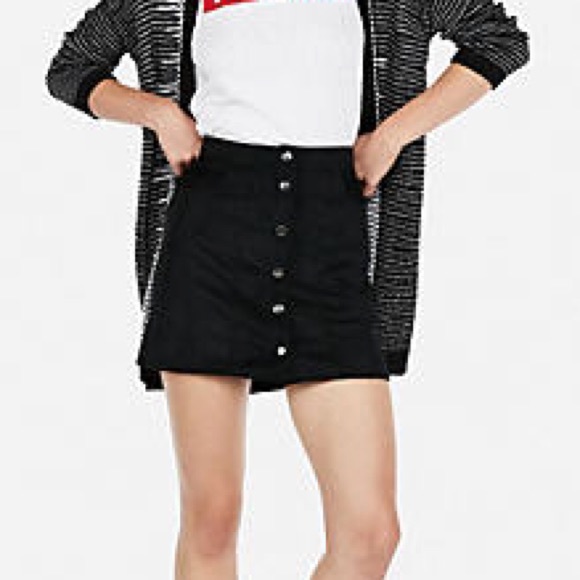 Black Velvet Skirt from Express - Picture 1 of 7